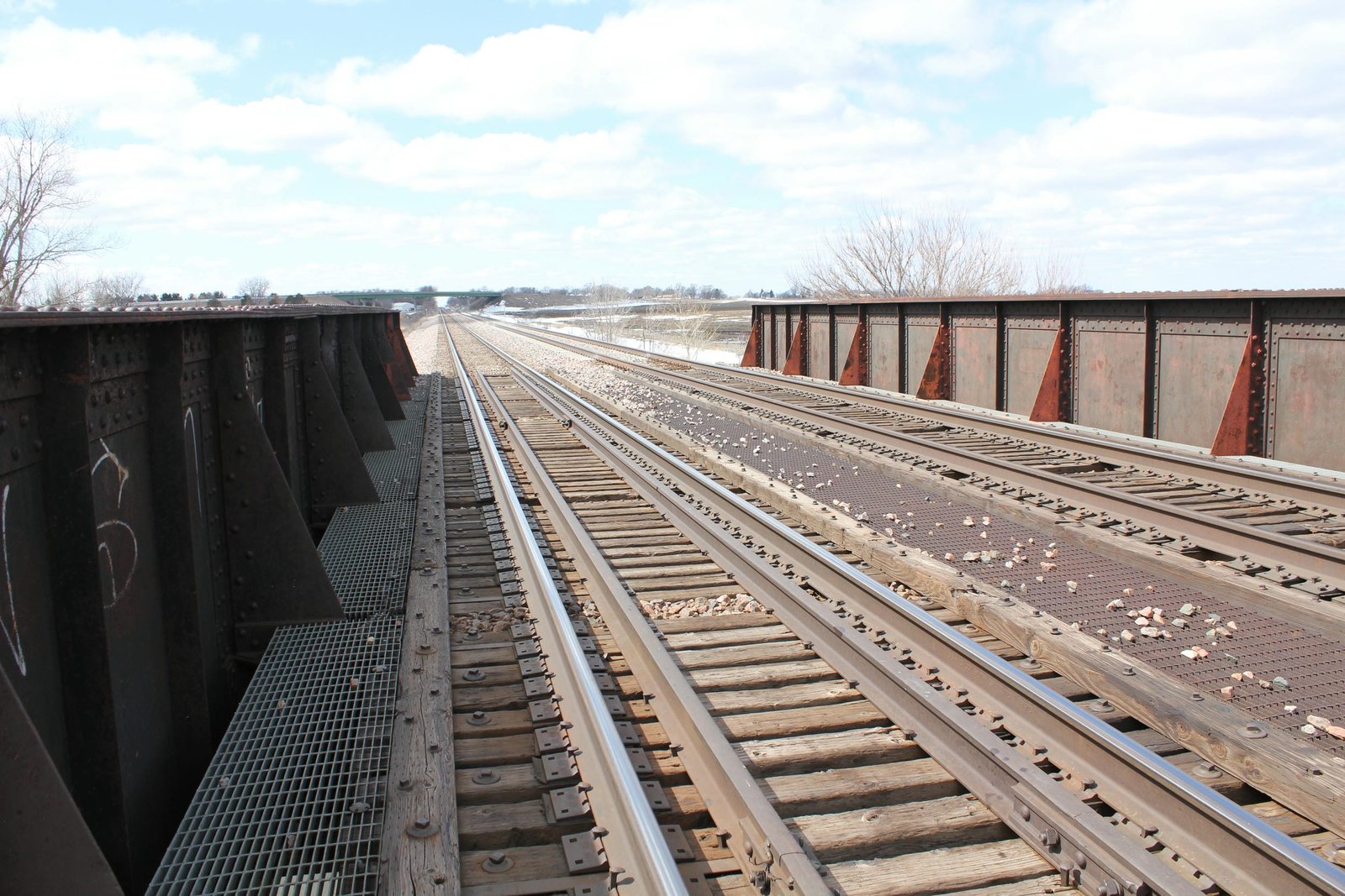 Looking west